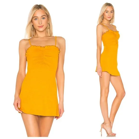 Lovers + Friends | Dresses | Revolve Lovers Friends Schiffer Honey Yellow Ruffle Ruched Bust Rib Knit Dress | Poshmark Lovers + Friends | Dresses | Revolve Lovers Friends Schiffer Honey Yellow Ruffle Ruched Bust Rib Knit Dress | Poshmark